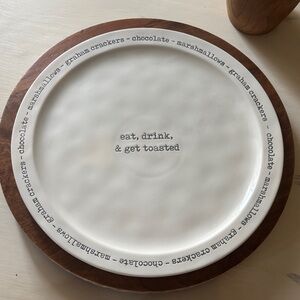 eat, drink & get toasted Serving Plate
